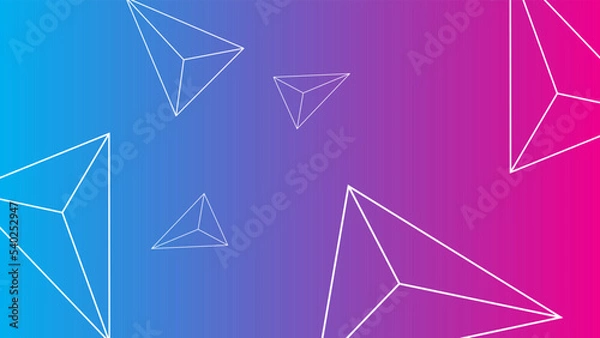 Obraz Abstract minimalist gradient shape background template