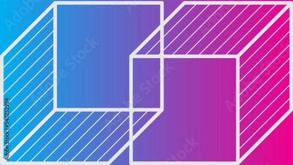 Obraz Abstract minimalist gradient shape background template