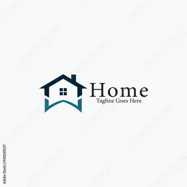 Fototapeta Home logo design template. Vector illustration