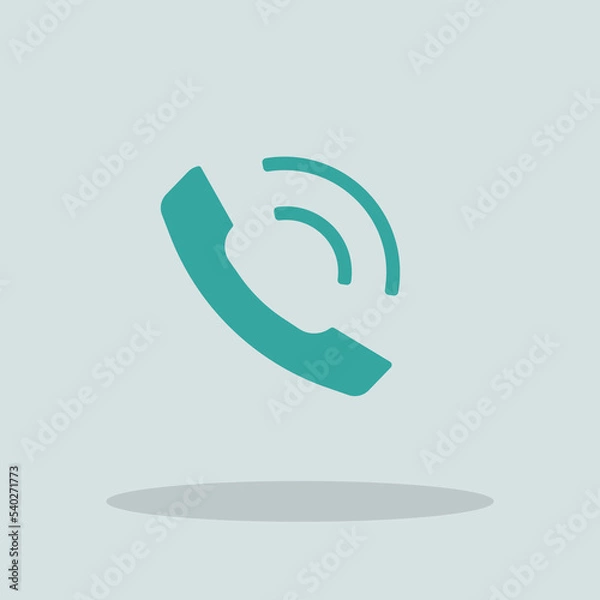 Obraz Phone call vector icon illustration sign