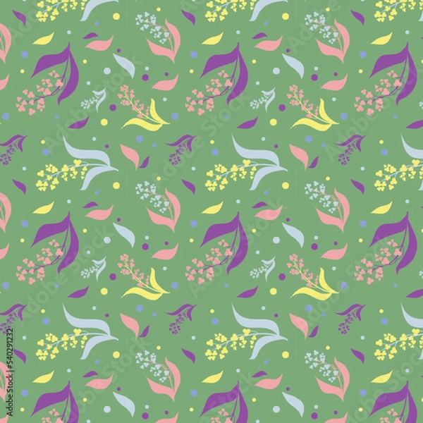 Fototapeta seamless pattern with flowers