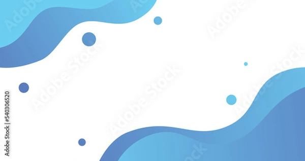 Obraz blue wave banner blank space text