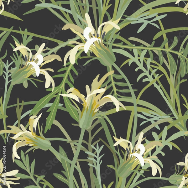 Obraz Floral seamless pattern. Vector design for paper and other use