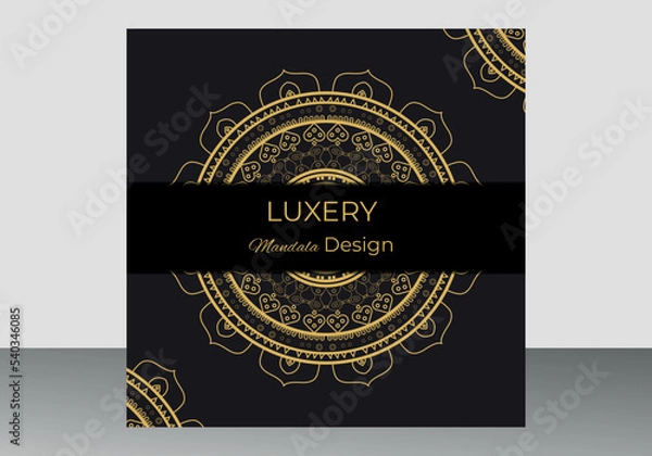 Fototapeta Luxury mandala background with golden mandalas, vector decorative mandala for print, poster, cover, brochure, flyer, and banner.