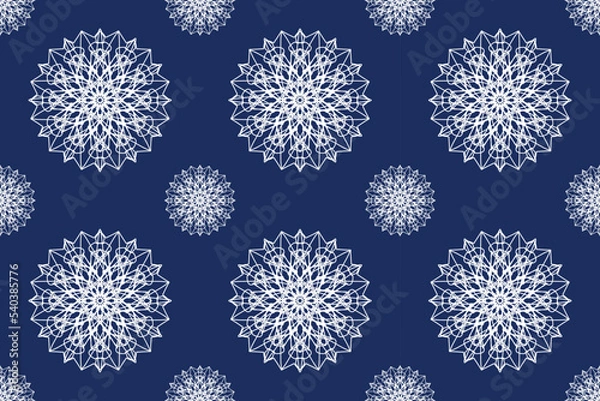 Fototapeta Mandala art. Seamless Pattern. abstract background vector