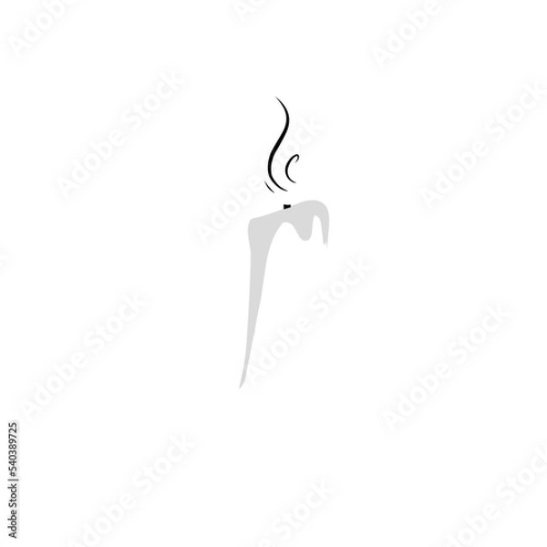 Fototapeta Candle vector,. Candle elements, Easter white Candle,  Lilin, vector elements