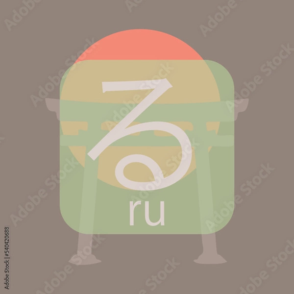 Fototapeta Hiragana - Japanese basic characters handwritten table