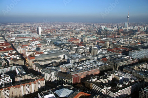 Fototapeta Berlin Innenstadt aus der Luft