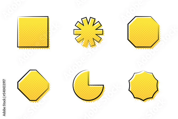 Obraz halftone shapes collection 1