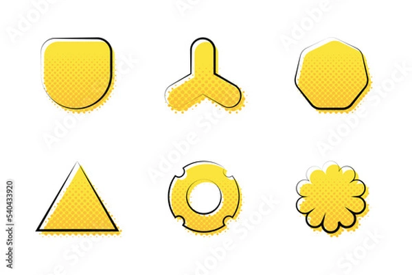 Obraz halftone shapes collection 2