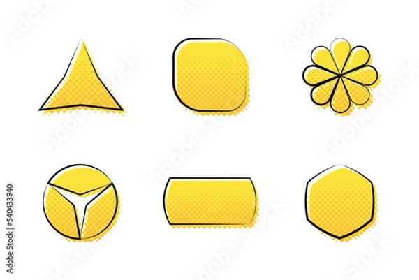 Obraz halftone shapes collection 4