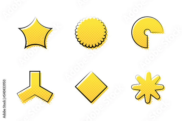 Obraz halftone shapes collection 6