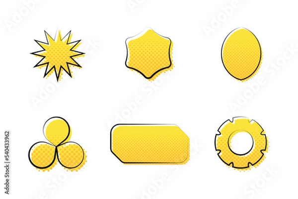 Obraz halftone shapes collection 7