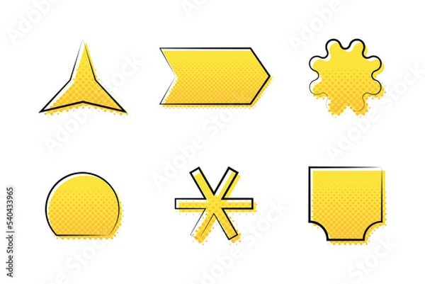 Obraz halftone shapes collection 8