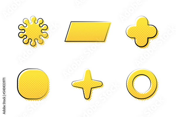 Obraz halftone shapes collection 10