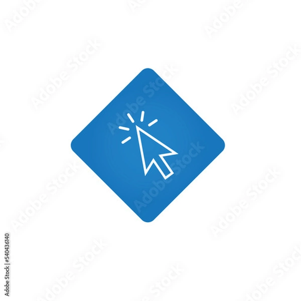 Obraz Computer mouse click icon. Vector illustration.