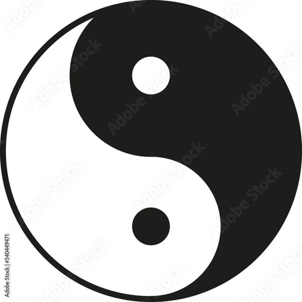 Fototapeta Ying yang symbol of harmony and balance.