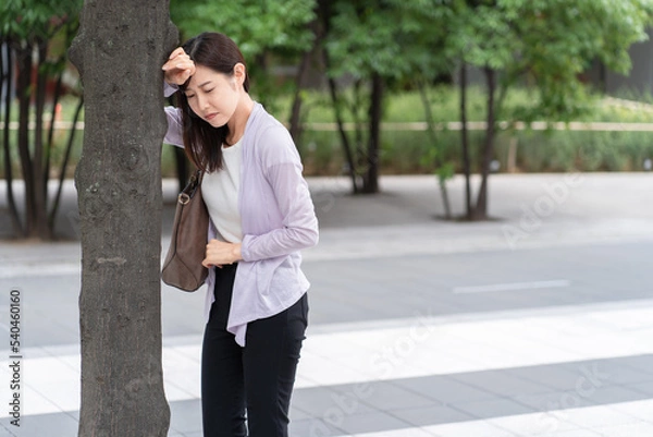 Obraz 頭痛　腹痛　女性