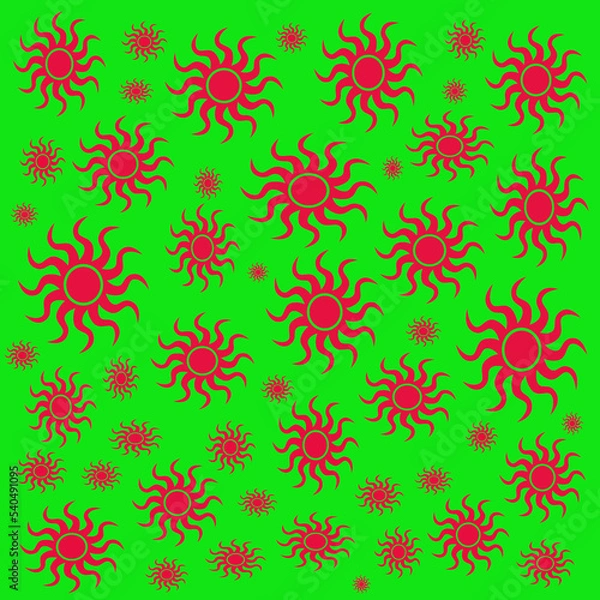 Obraz seamless sun pattern