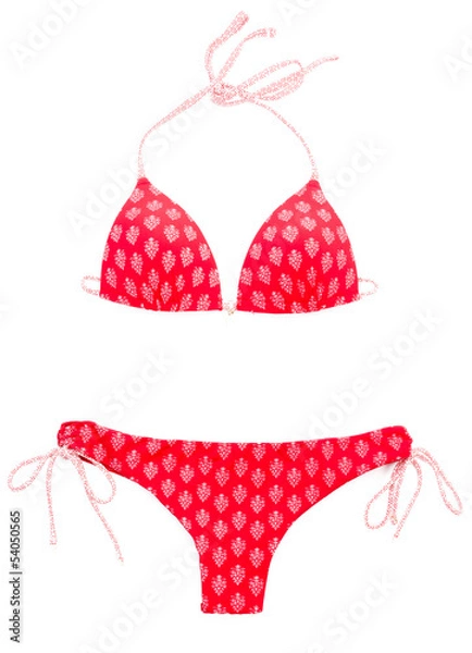 Obraz Red bikini on White