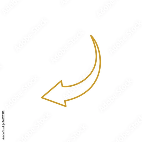 Fototapeta Arrow cursor pointer icon vector design illustration.