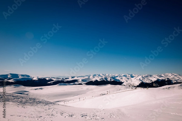 Fototapeta Mountain ski resort, Romania,Transylvania, Brasov, Poiana Brasov