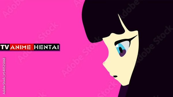 Obraz silhouette with hair