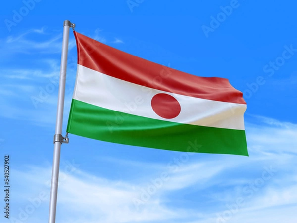 Obraz Niger flag waving in the wind