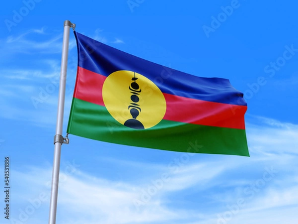 Obraz New Caledonia flag waving in the wind