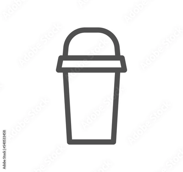 Fototapeta Drink related icon outline and linear vector.
