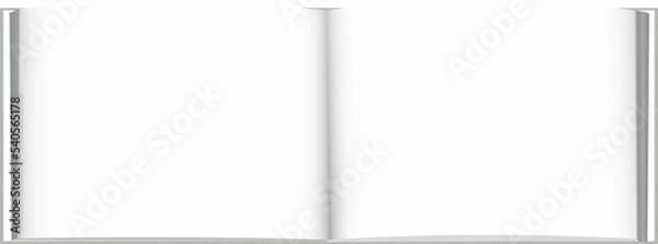 Fototapeta empty open book magazin 
brochure booklet with blank pages