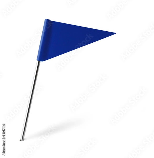 Fototapeta Blue Triangle Flag