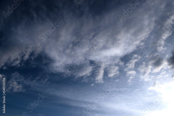 Obraz Blue sky with clouds wallpaper