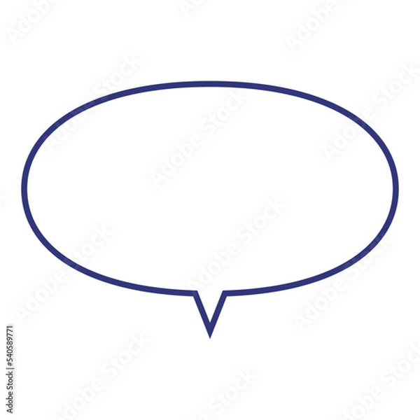 Fototapeta シンプルな吹き出しイラスト