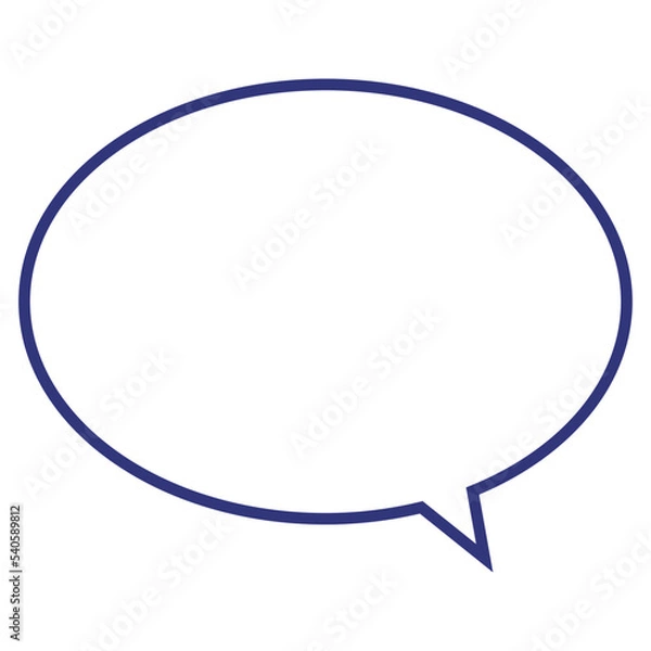 Fototapeta シンプルな吹き出しイラスト