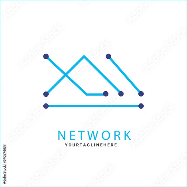 Obraz Abstract Network logo 