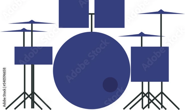 Obraz Simple drum vector design