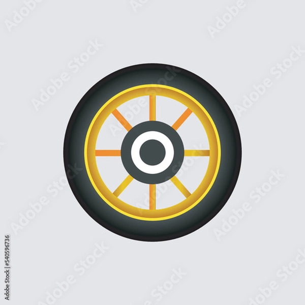 Obraz simple vector tire motorcycle design