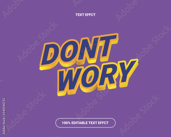 Fototapeta Simple text effect design