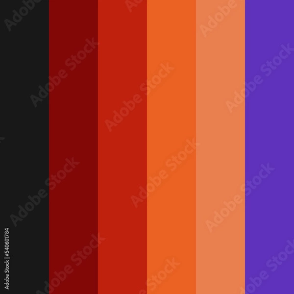 Fototapeta Pattern stripe seamless. Black, Red, Orange and Purple Color. Halloween Color Palettes