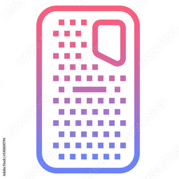 Fototapeta portable line gradient icon