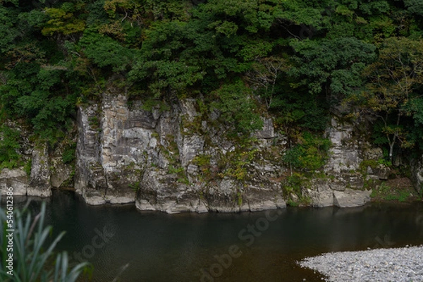 Fototapeta 渓谷の岩壁