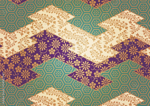 Fototapeta 和柄ベクターデータ