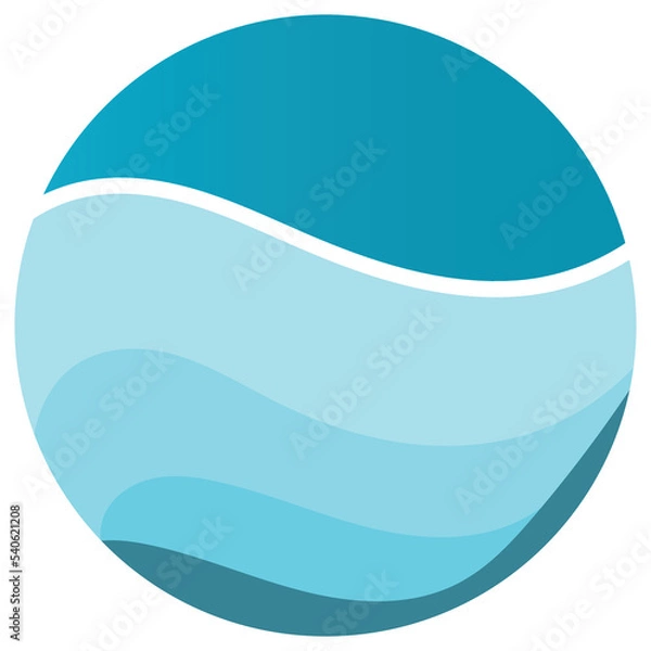 Fototapeta wave background element vector nature illustration