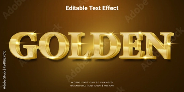 Fototapeta Golden Text effect 