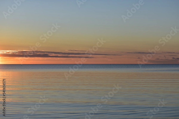 Obraz Sunset in the baltics in November