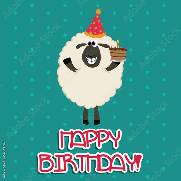 Obraz happy sheep