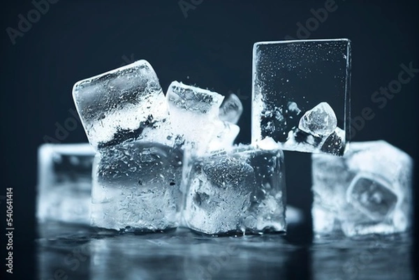 Fototapeta ice cubes