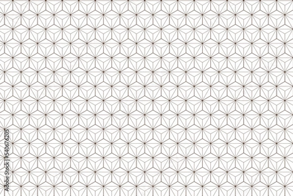 Obraz Japanese seamless pattern. Gold geometric background. cubic elements design