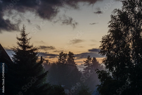 Obraz sunset in the mountains